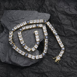 Zircon necklace devil's eye zircon tennis chain
