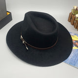 Walter White Fedora Autumn and Winter Woolen Western Cowboy Hat Tibetan Top Hat