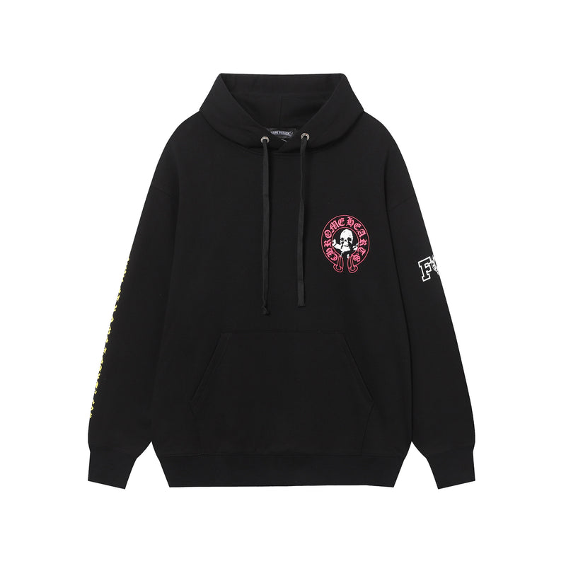 CHH Chrome Heart Hoodie Crowe CH Red Skull Horseshoe Cross Sweater