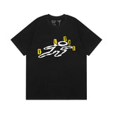 Vlone T Shirt Spring and Summer Rubber Strip Big V Pattern