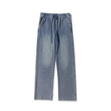 Unisex Jeans Vintage Starry Sky Wide Leg Jeans Loose Straight Pants