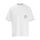 CHH Chrome Heart T Shirts Summer Horseshoe Cross Print Short Sleeve T-Shirt