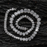 Zircon necklace gradient size zircon tennis chain