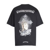 CHH Chrome Heart T Shirts T-Shirt Loose Cross Print