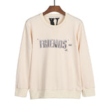 Vlone Sweatshirts Autumn/Winter Metal Big V Letter Crew Neck