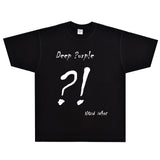 Rock Star T Shirt Deep Purple Band T-shirt Rock American Style Loose Printed Short Sleeve