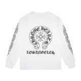 Chh Chrome Heart Long Sleeve Shirt Unisex Fashion Loose Long Sleeve Shirt