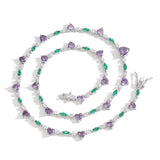 Zircon necklace Colorful love mix and match tennis chain