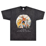 Rock Star T Shirt Queen a Day at the Races T-shirt Loose Street Retro Short Sleeve