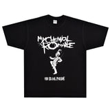 Rock Star T Shirt My Chemical Romance Live and Rare T-shirt Rock Band Short Sleeve