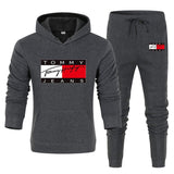 Tommy T Hoodie Casual Sports Suit Sweatpants