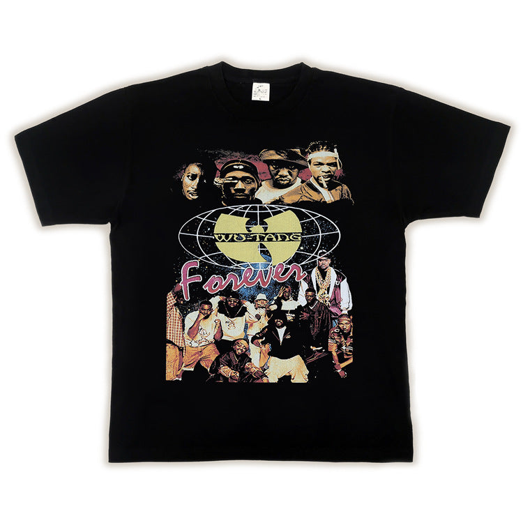 Hip Hop Rapper T Shirt Loose Short Sleeve T-shirt