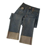 Unisex Jeans Straight Jeans High Waist Vintage