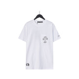 CHH Chrome Heart T Shirts Sanskrit Color Printing Loose Casual Crew Neck Short Sleeve T-Shirt