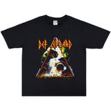 Rock Star T Shirt Def Leppard Band Printed T-shirt Loose Short Sleeve