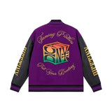 Unisex Baseball Jersey PU Leather Casual Jacket