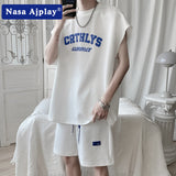 Nasa Tracksuit Vest Suit Male Summer Fashion Brand Student