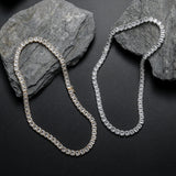 Zircon necklace square zircon necklace