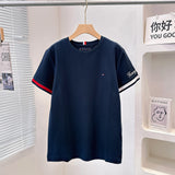 Tommy T Shirts Classic Embroidery Tommy Casual Sports