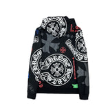 CHH Chrome Heart Hoodie Cow Print Casual Hooded Sweater Sweater Hoodie