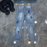 CHH Chrome Hearts Jeans Unisex Casual Loose Jeans