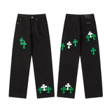 CHH Chrome Hearts Jeans Unisex Casual Loose Jeans