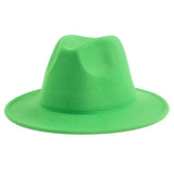 Walter White Fedora Jazz Top Hat Vintage Woolen Hat Embroidered Logo Felt Hat