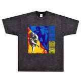 Rock Star T Shirt Guns N'Roses Use Your Illusioni T-shirt Gun Flower Band Rock Retro Short Sleeve