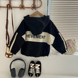 Boy Jacket Boys and Girls Jacket Letter Coat Anorak Spring and Autumn Baby Long Sleeve Top