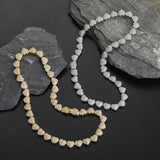 Zircon necklace Heart shaped tennis chain