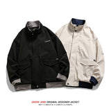 Men Baseball Jacket Spring Baseball Uniform Jacket Coat Men's Loose Casual
