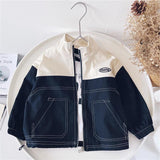 Boy Jacket Boys' Coat Spring and Autumn Korean Style Casual Handsome Children Sports