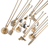 Jewelry Hip Hop Necklace Boxing Gloves Helmet Jersey Axe Hammer Pendant Necklace