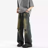 Unisex Jeans Ripped Jeans Old Washed Loose