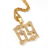 Jewelry Stainless Steel Plated Hip Hop Pendant Necklace rapper