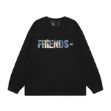 Vlone Sweatshirts Autumn and Winter Monet Oil Painting Crew Neck Pullover