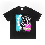 Rock Star T Shirt Printed T-shirt Short Sleeve round Neck Loose Cotton Men and Women