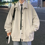 Nasa Jacket Jacket Men's Spring and Autumn Fashion Brand Loose Pu Handsome Boys