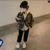 Girl Jacket Girls' Coat Autumn and Winter Clothing