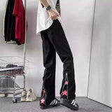 Unisex Jeans Old Jeans Vibe High Street Loose Straight Pants Washed
