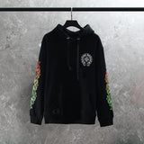CHH Chrome Heart Hoodie Crowe Sanskrit circle print Chrome Hearts hooded sweater