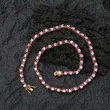 Zircon necklace heart-shaped zircon tennis chain