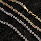 Zircon necklace round