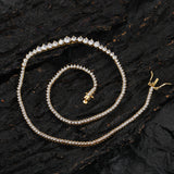 Zircon necklace gradient size zircon tennis necklace