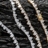 Zircon necklace Love tennis chain