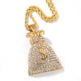 Jewelry Stainless Steel Plated Hip Hop Pendant Necklace rapper