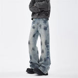 Unisex Jeans Loose Straight Wide Leg Washed Jeans