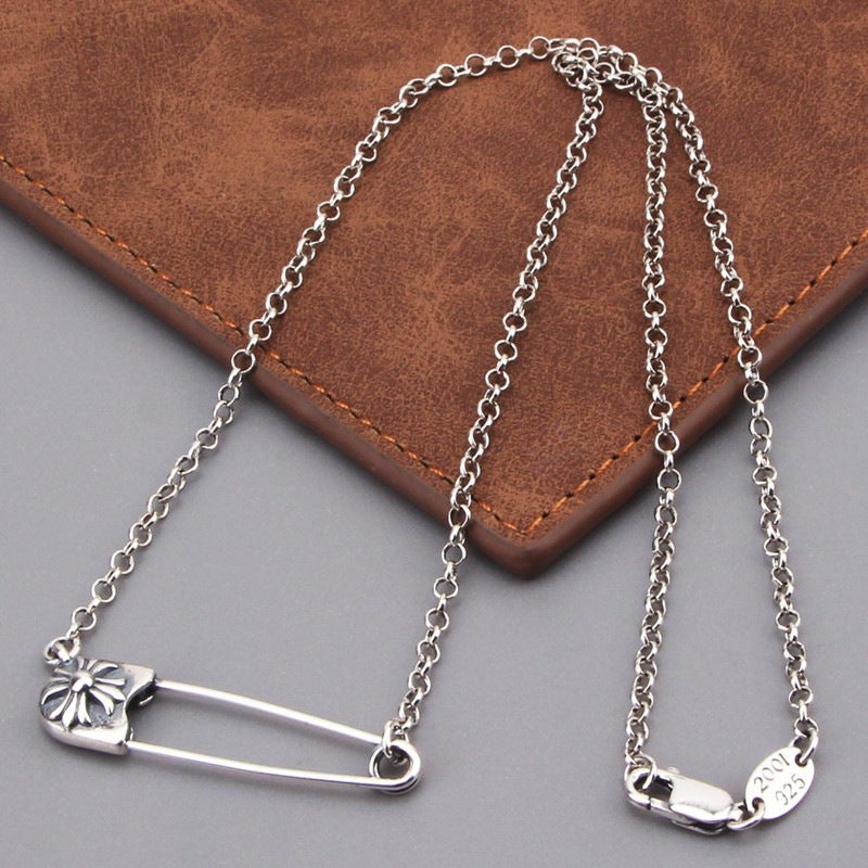 Chrome Heart Necklace Collarbone Chain
