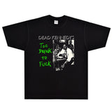 Rock Star T Shirt Dead Kennedys T-shirt Rock Band American Street Loose Short Sleeve