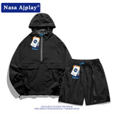 Nasa Tracksuit Clothes Men's Sports Suit Summer Fashion Brand Middle School Student Two-Piece Suit